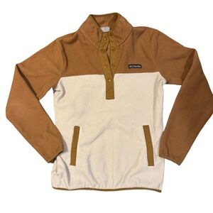 Columbia Benton Spring Half Snap Chalk & Cahoe Fleece Pullover